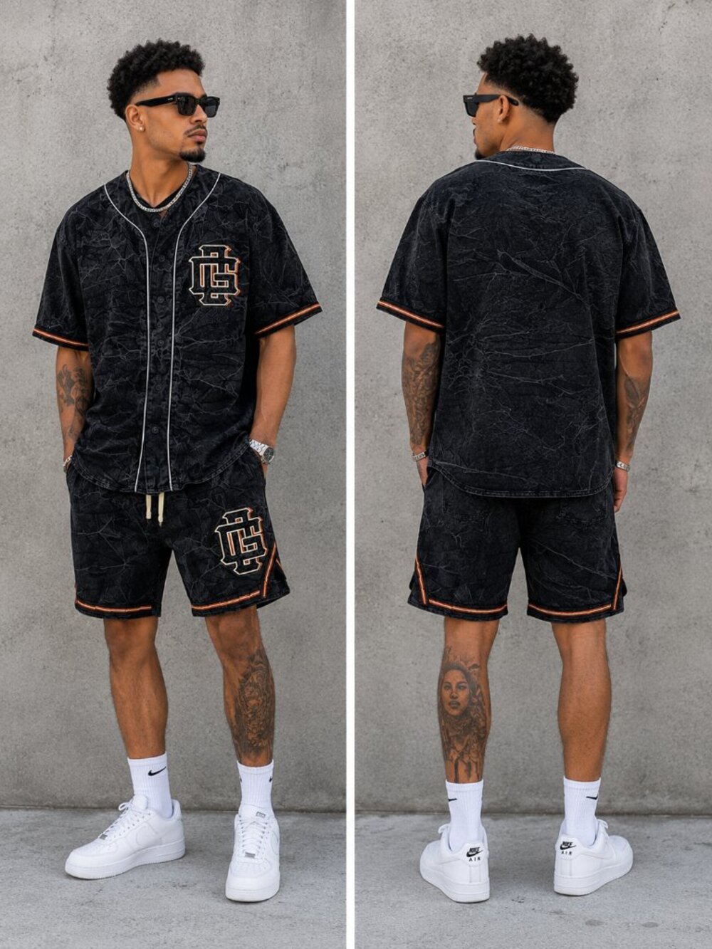New Men's Original Fabels OG Denim Jersey Set - S